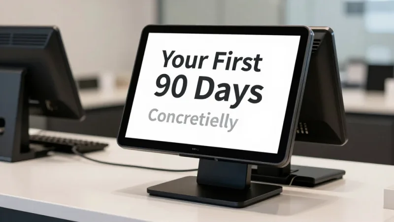 Your First 90 Days, Concretely - Blogging for Small Business: Content That Brings Customers to Your Door — KwickOS