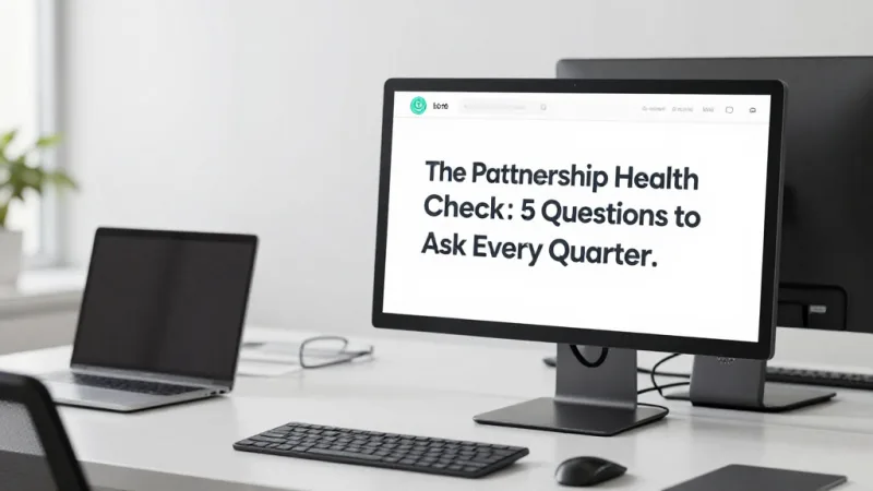The Partnership Health Check: 5 Questions to Ask Every Quarter - Business Partnership Structures: Legal Frameworks That Prevent Disaster — KwickOS