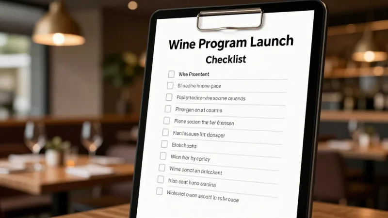 Wine Program Launch Checklist - Steakhouse Wine Program: Build a List That Prints Money — KwickOS
