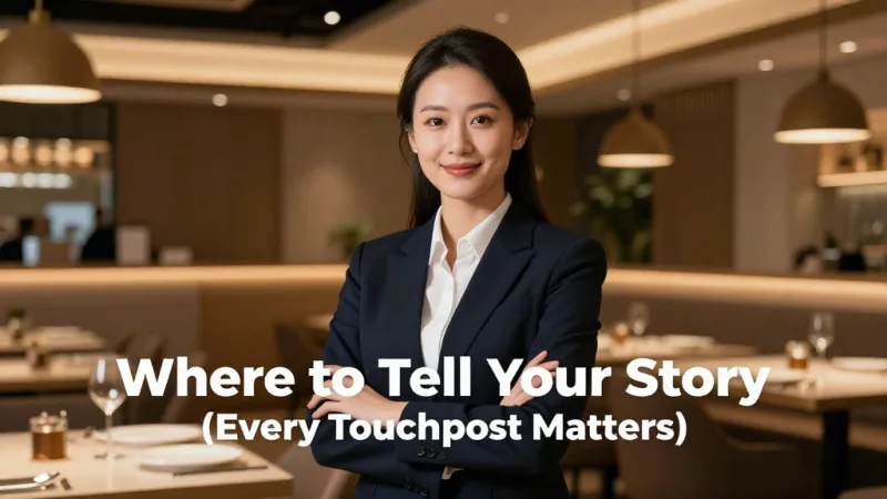 Where to Tell Your Story (Every Touchpoint Matters) - Storytelling Marketing for Restaurants: Turn Your Story into $47K/Year — KwickOS