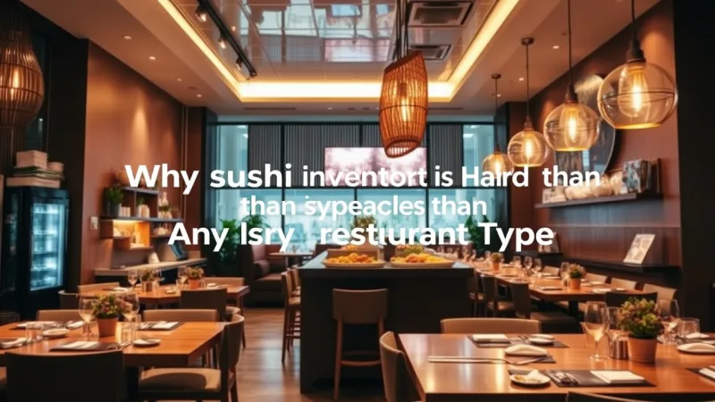 Why Sushi Inventory Is Harder Than Any Other Restaurant Type - Sushi Restaurant Inventory: Track Fish Freshness and Cut Waste — KwickOS