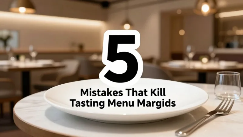 5 Mistakes That Kill Tasting Menu Margins - Tasting Menu Profitability: How 7 Courses at $195 Actually Works — KwickOS