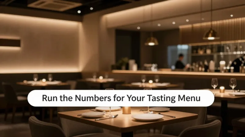 Run the Numbers for Your Tasting Menu - Tasting Menu Profitability: How 7 Courses at $195 Actually Works — KwickOS
