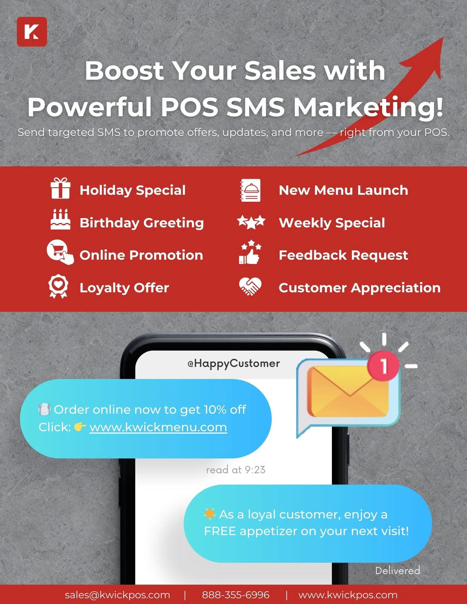 KwickOS marketing campaigns powered by POS data