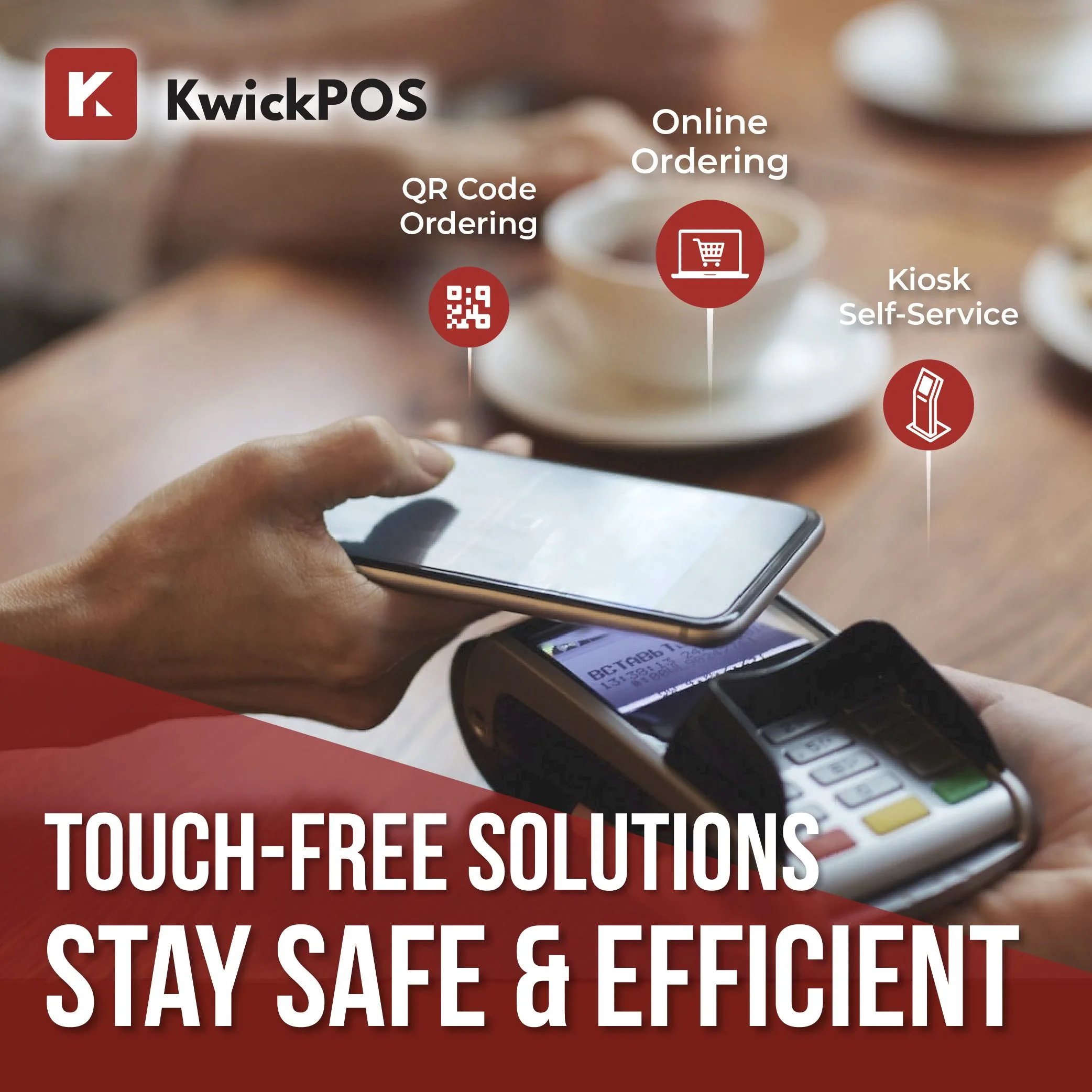 KwickPhone booking a reservation into the restaurant floor plan
