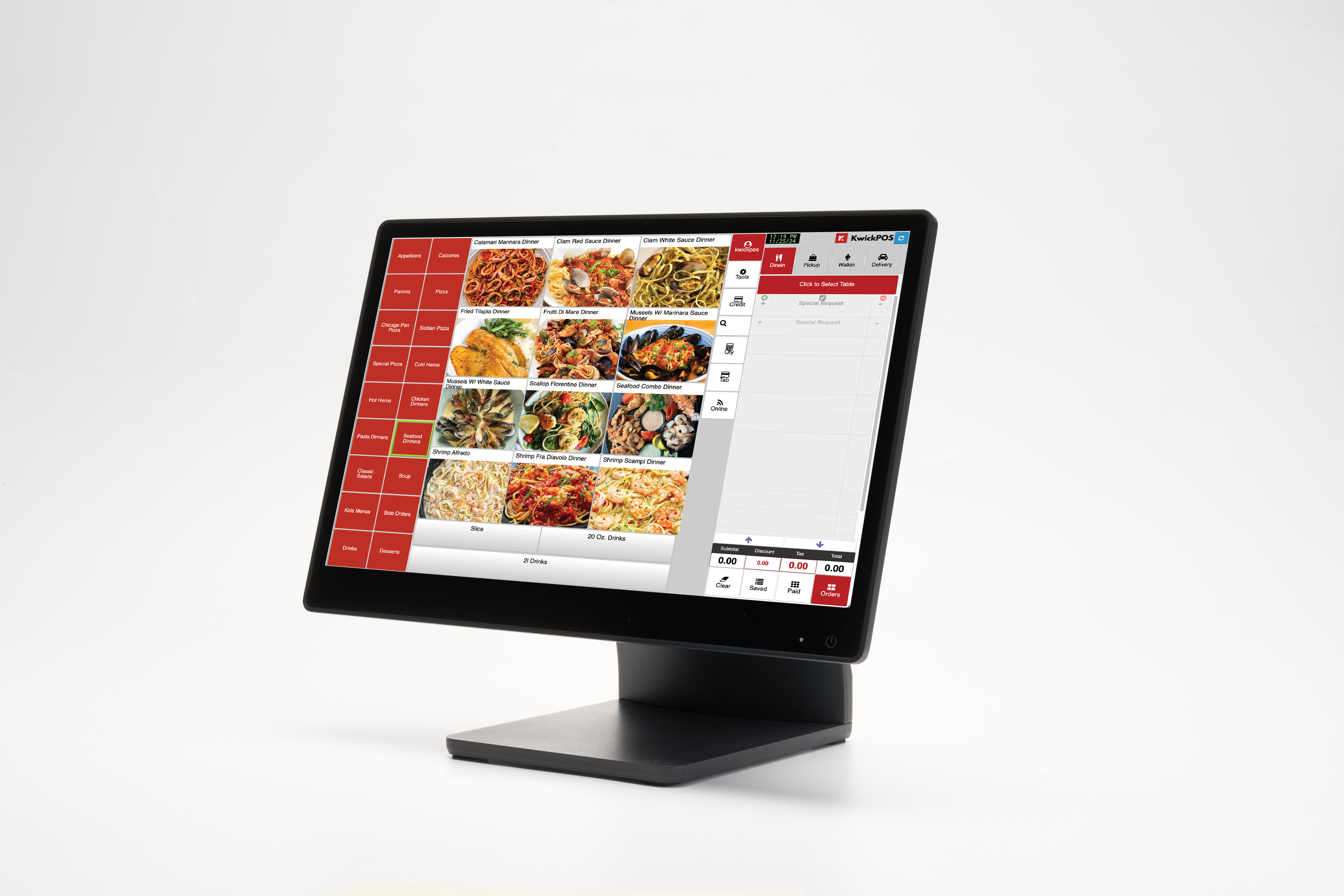 Fine dining restaurant using KwickOS POS system