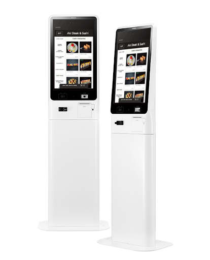 KwickOS self-service kiosk for quick-service restaurants