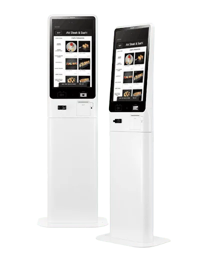 KwickOS self-service kiosk for quick-service restaurants