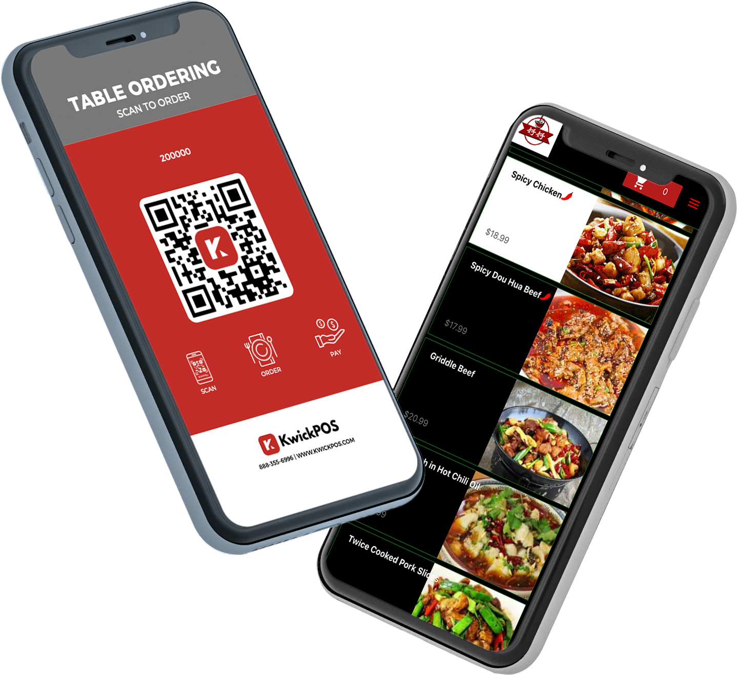 KwickPOS Mobile QR Table Ordering