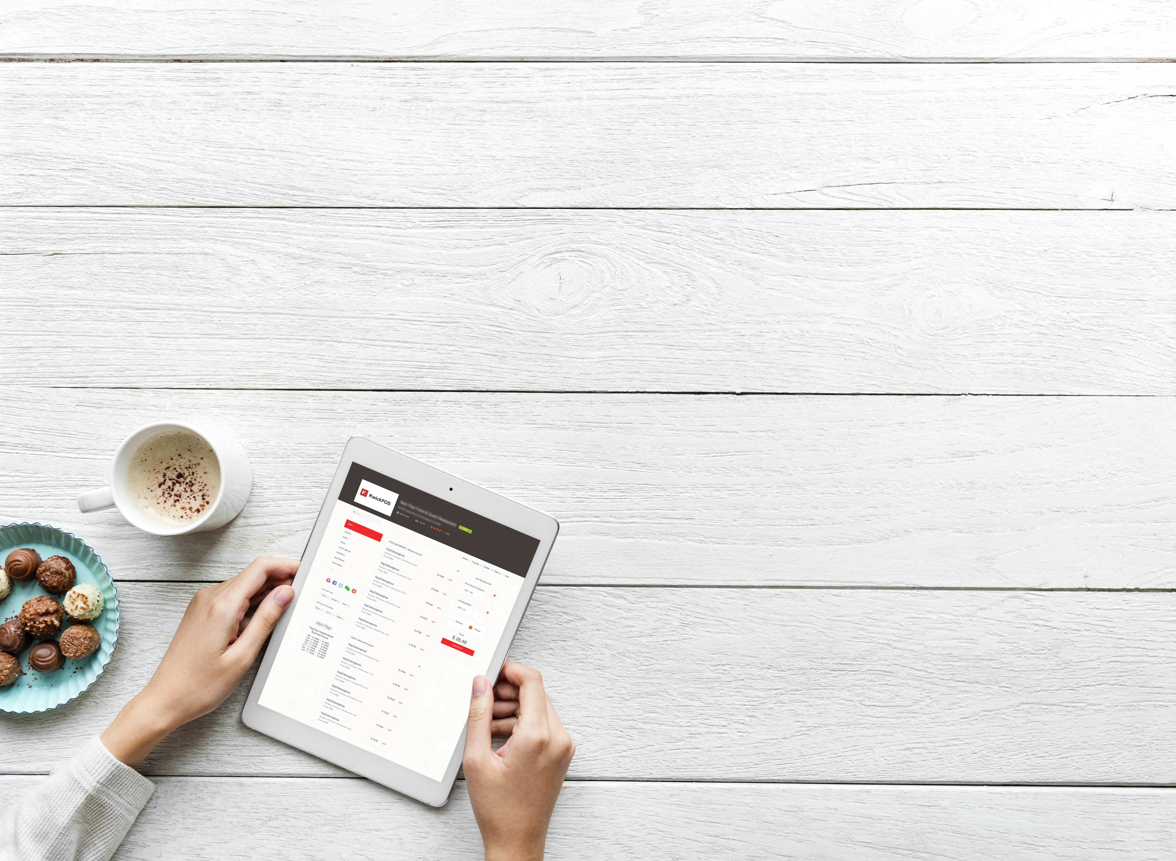 Restaurant kitchen where KwickOS was born